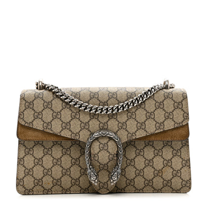Gucci GG Supreme Monogram Small Dionysus Shoulder Bag Taupe 1 of 14