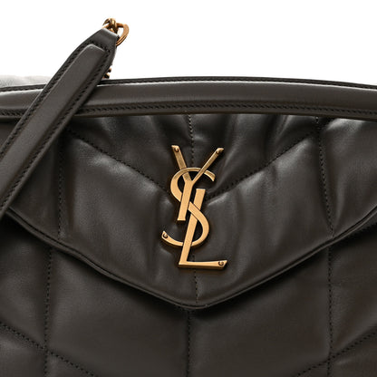 Saint Laurent Lambskin Quilted Small Loulou Puffer Monogram Chain Satchel Dark Ganache 8 of 10