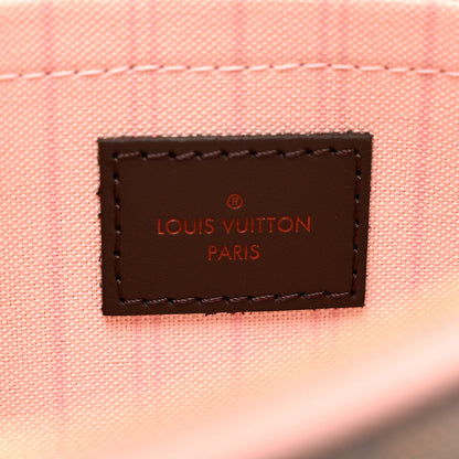 Louis Vuitton Damier Ebene Neverfull MM GM Pochette Rose Ballerine 6 of 6