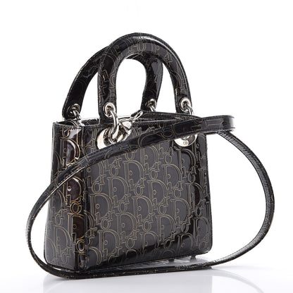Christian Dior Patent Ultimate Mini Lady Dior Brown 3 of 7