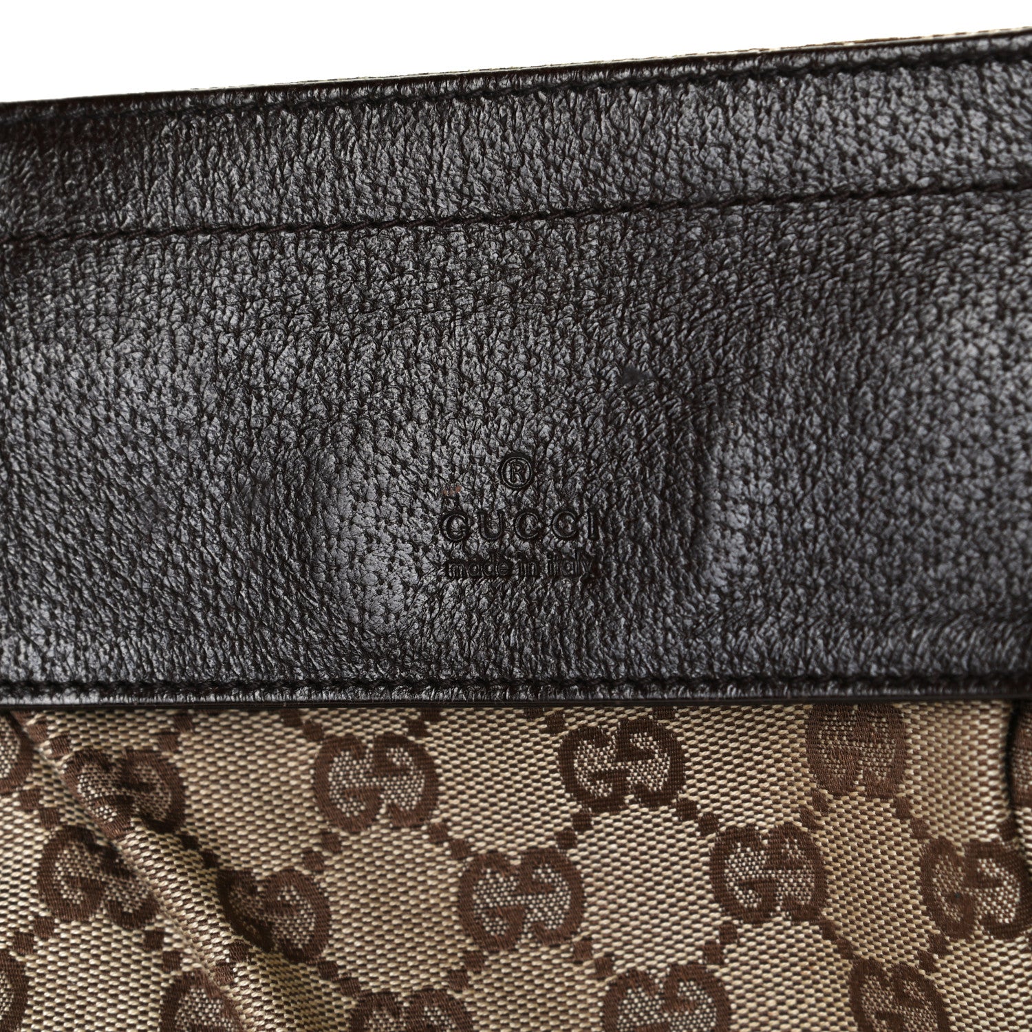 Gucci GG Monogram Double Pocket Belt Bag Dark Brown 5 of 12