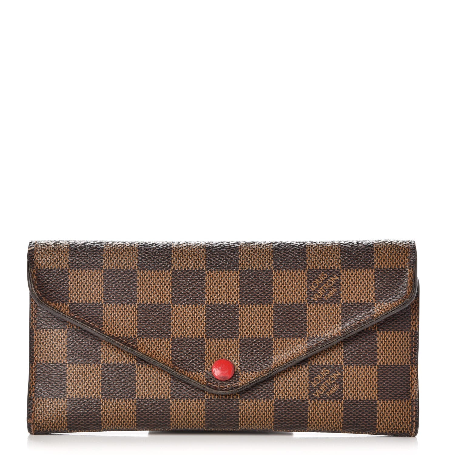 Louis Vuitton Damier Ebene Josephine Wallet Red 1 of 11