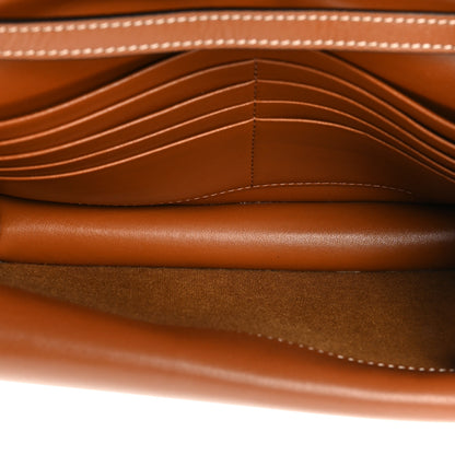 Celine Triomphe Canvas Lambskin Wallet On Strap Tan 7 of 14