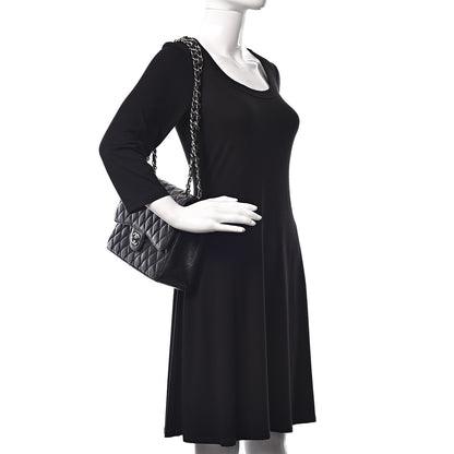 Chanel Caviar Quilted Jumbo Double Flap Black 2 of 10