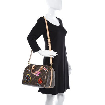 Louis Vuitton Monogram Patches Speedy Bandouliere 30 2 of 8