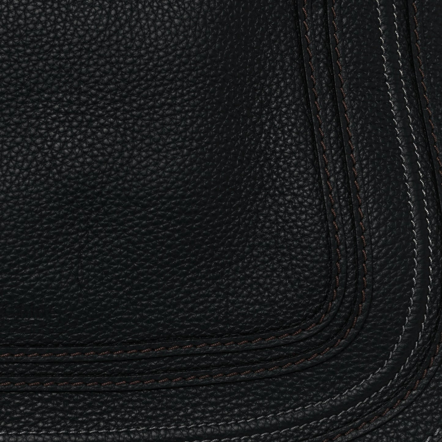 Calfskin Large Marcie Satchel Black