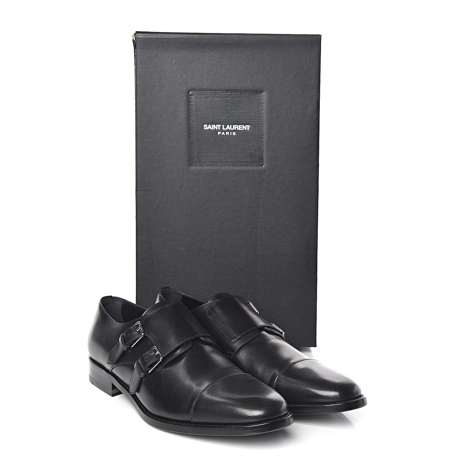 Saint Laurent Calfskin Mens Dylan 20 Monk Oxford 40 Black 10 of 10