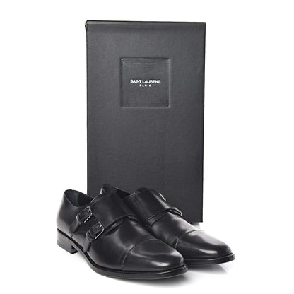 Saint Laurent Calfskin Mens Dylan 20 Monk Oxford 40 Black 10 of 10