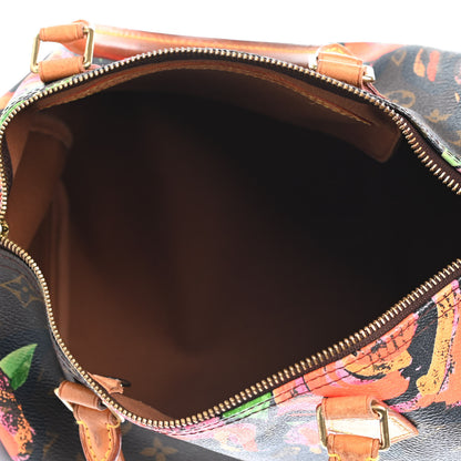 Louis Vuitton Monogram Roses Speedy 30 4 of 6