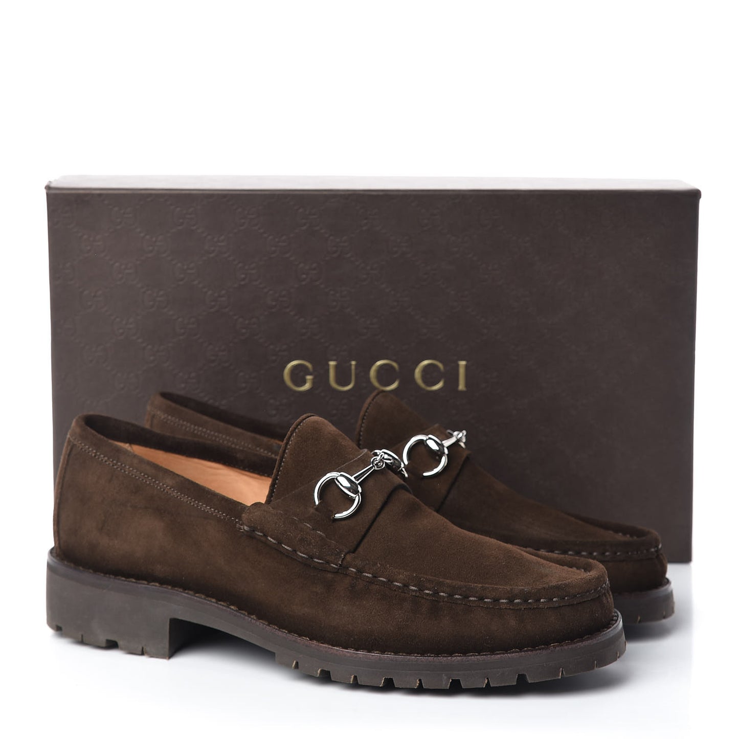 Suede Mens Horsebit Lug Sole Loafers 8.5 Jasper