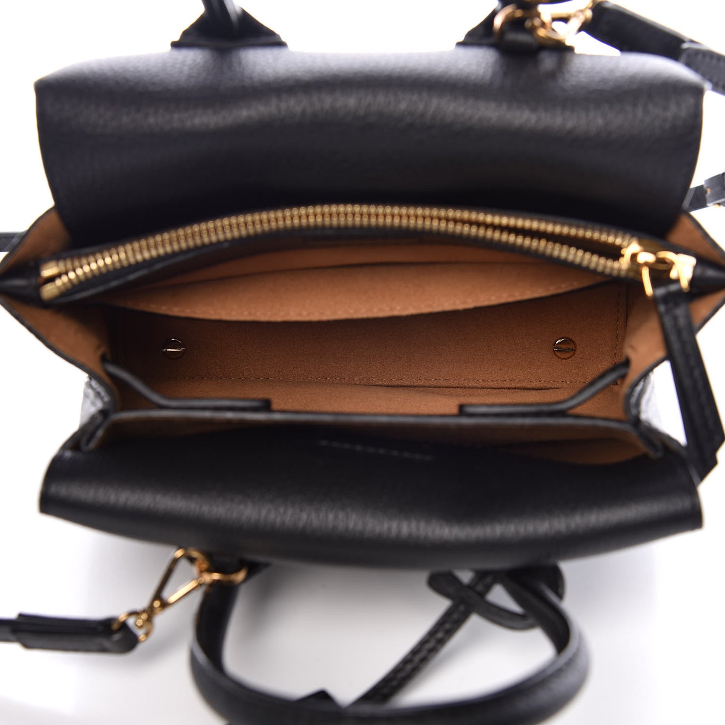 Grained Calfskin Mini Milla Tote Black