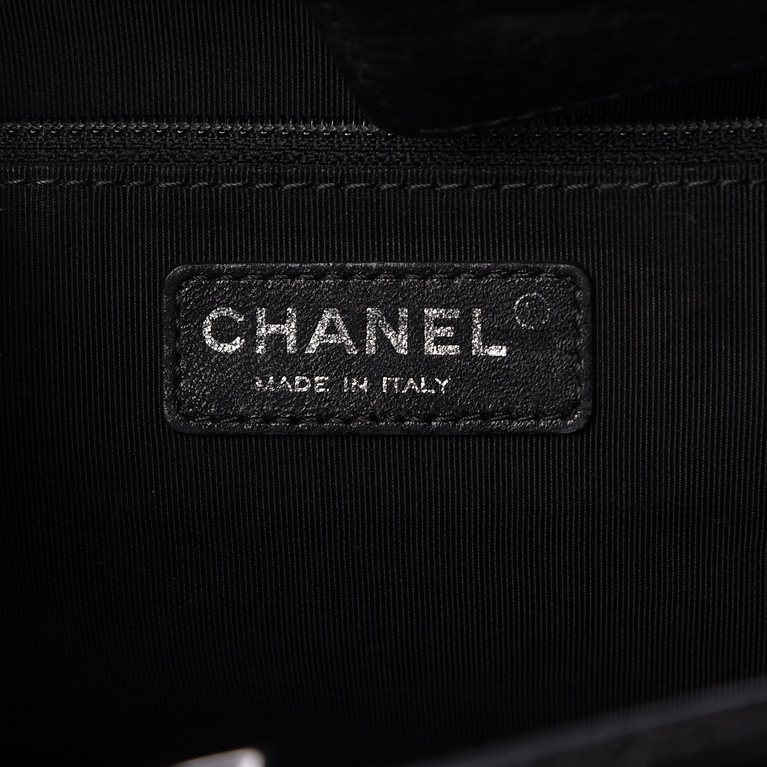 Chanel Deerskin Cerf Executive Shopper Tote Black 6 of 10