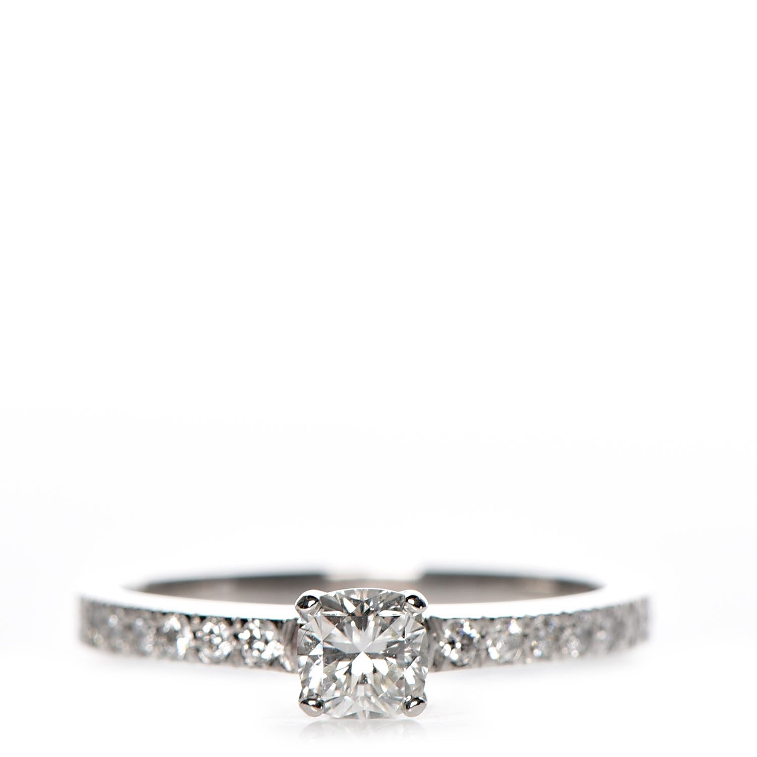 Tiffany Platinum Diamond .32ct Novo Ring 5.25 8 of 14