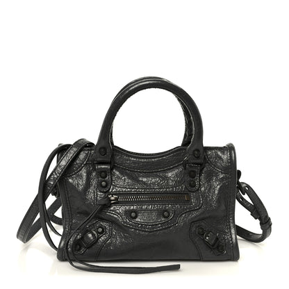 Balenciaga Agneau Arena Storico Classic Hardware Nano Le City Grey 1 of 10