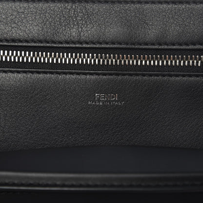 Fendi Vitello Baltico Dolce Nappa Lace Up Small Dotcom Click Chain Satchel Black 10 of 12