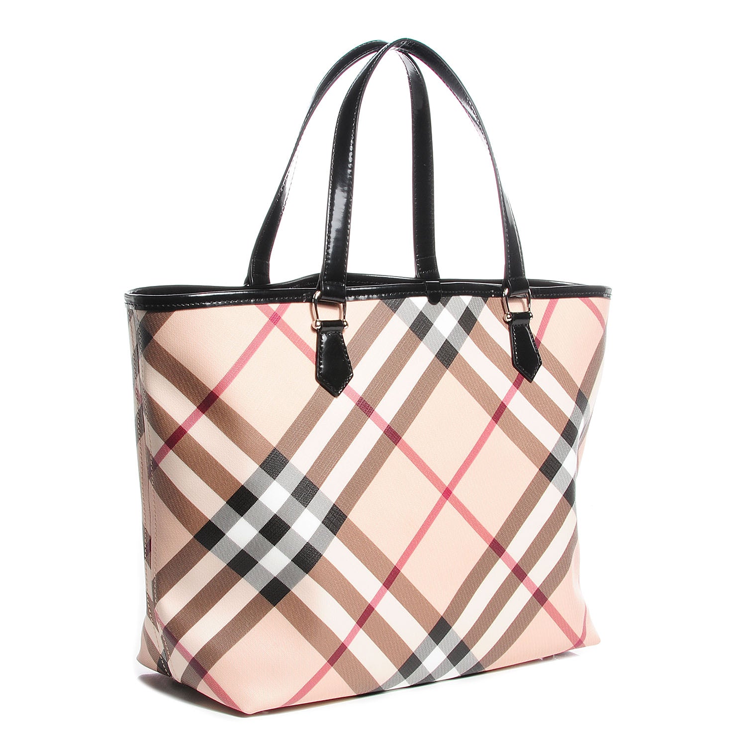 Burberry Nova Check Large Nickie Tote Black 3 of 8