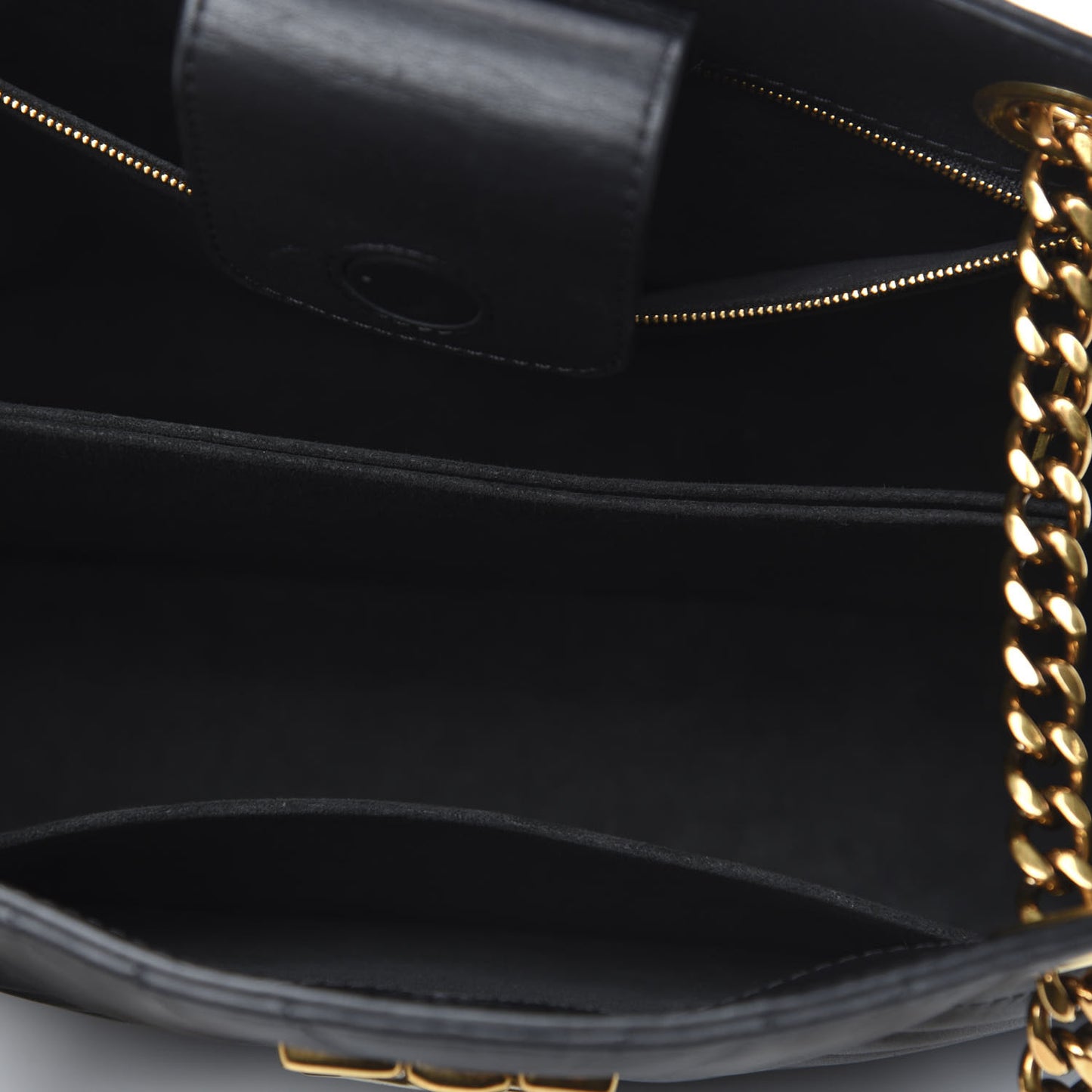 Calfskin New Wave Chain Tote Black