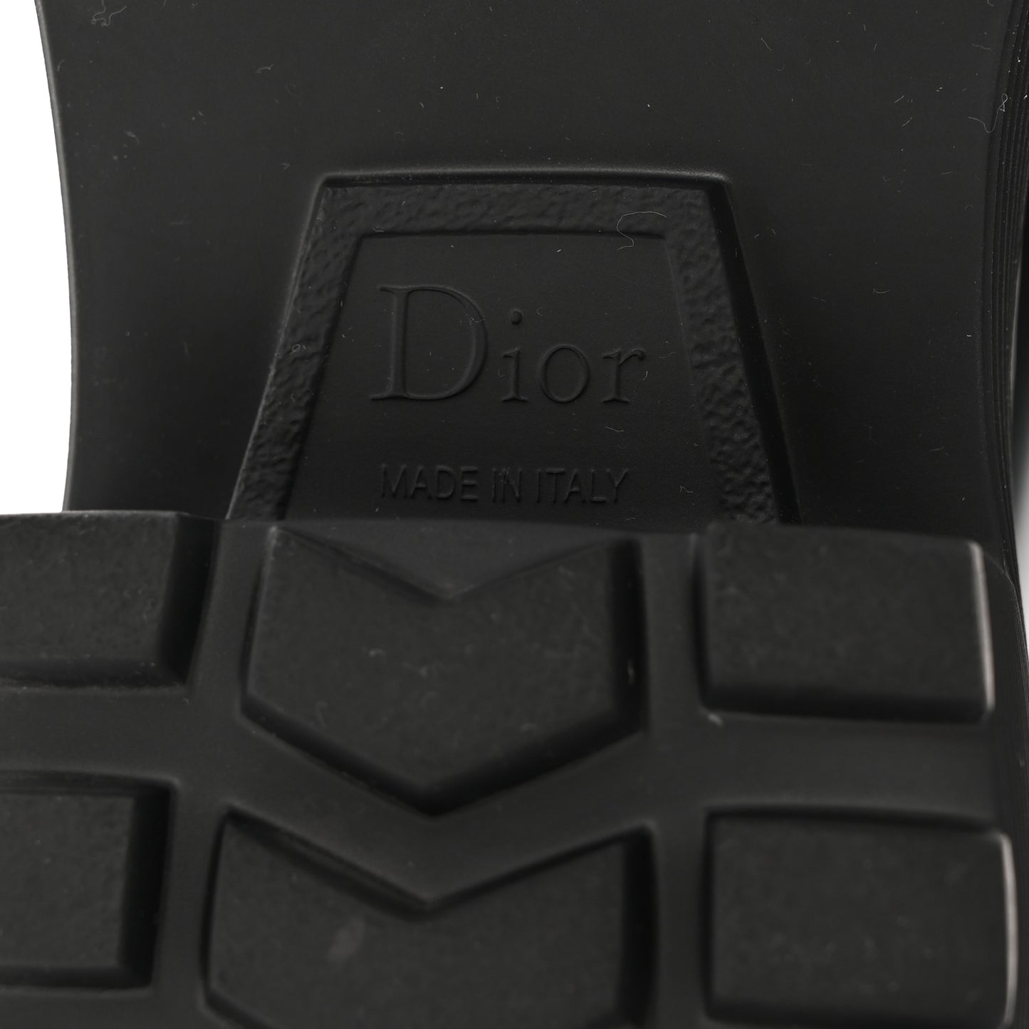 Brushed Calfskin Dior Code Lug Sole 15mm Loafers 38 Black