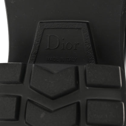 Christian Dior Brushed Calfskin Dior Code Lug Sole 15mm Loafers 38 Black 8 of 9