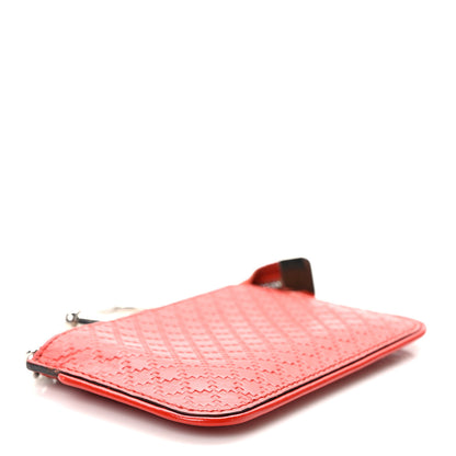 Gucci Calfskin Diamante Embossed Key Case Red 4 of 8