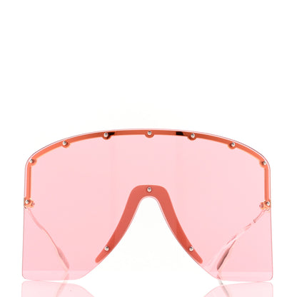 Gucci Metal Studded Shield Sunglasses GG1244S Pink 2 of 9