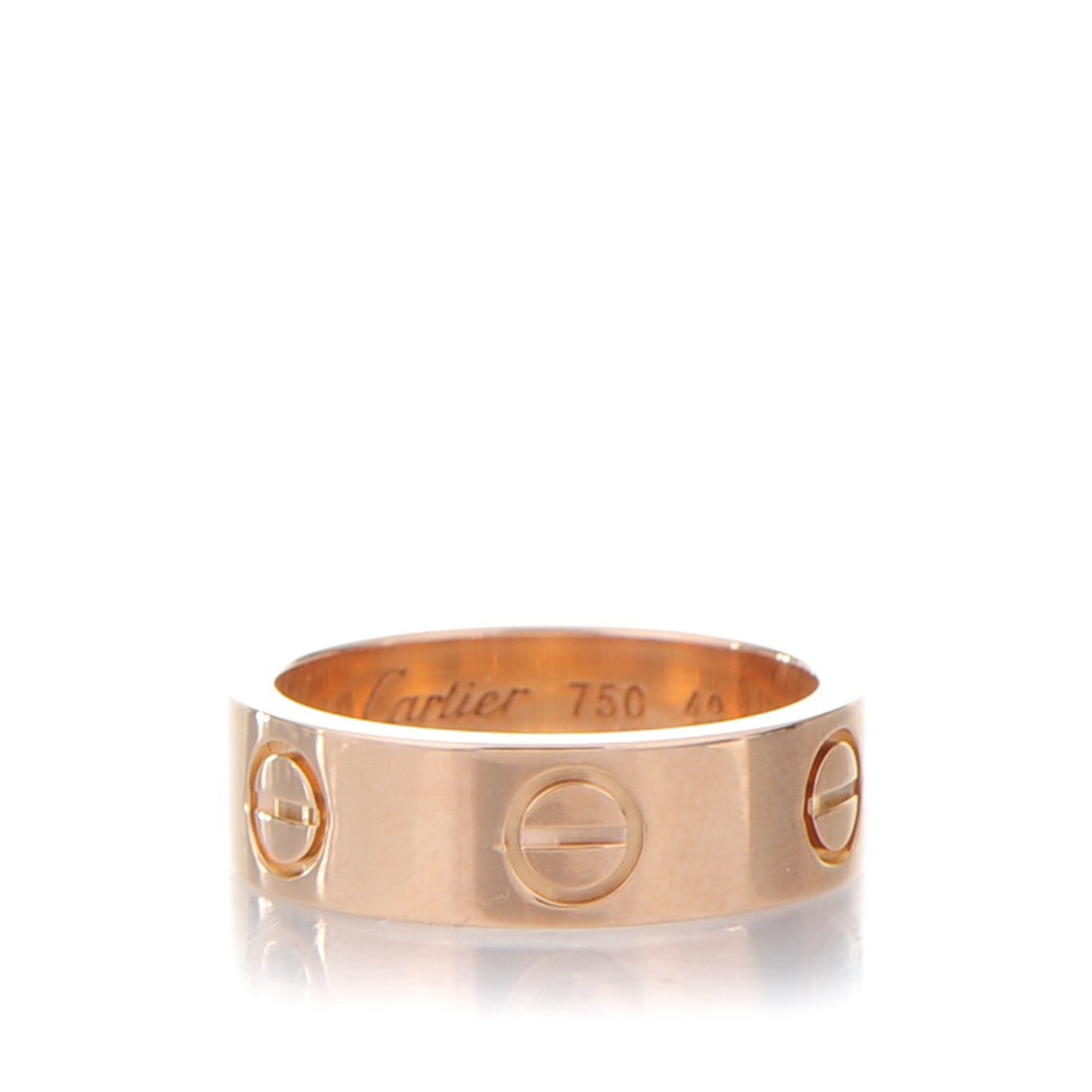 18K Pink Gold 5.5mm LOVE Ring 49 4.75