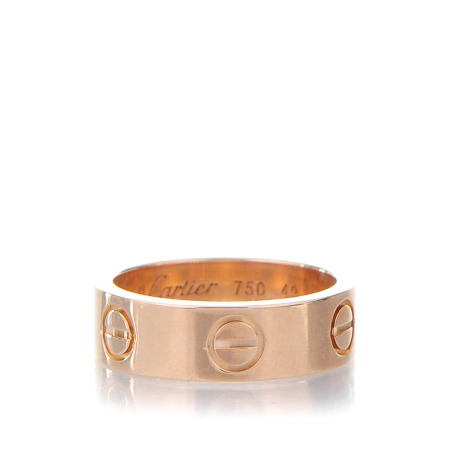 Cartier 18K Pink Gold 5.5mm LOVE Ring 49 4.75 1 of 4