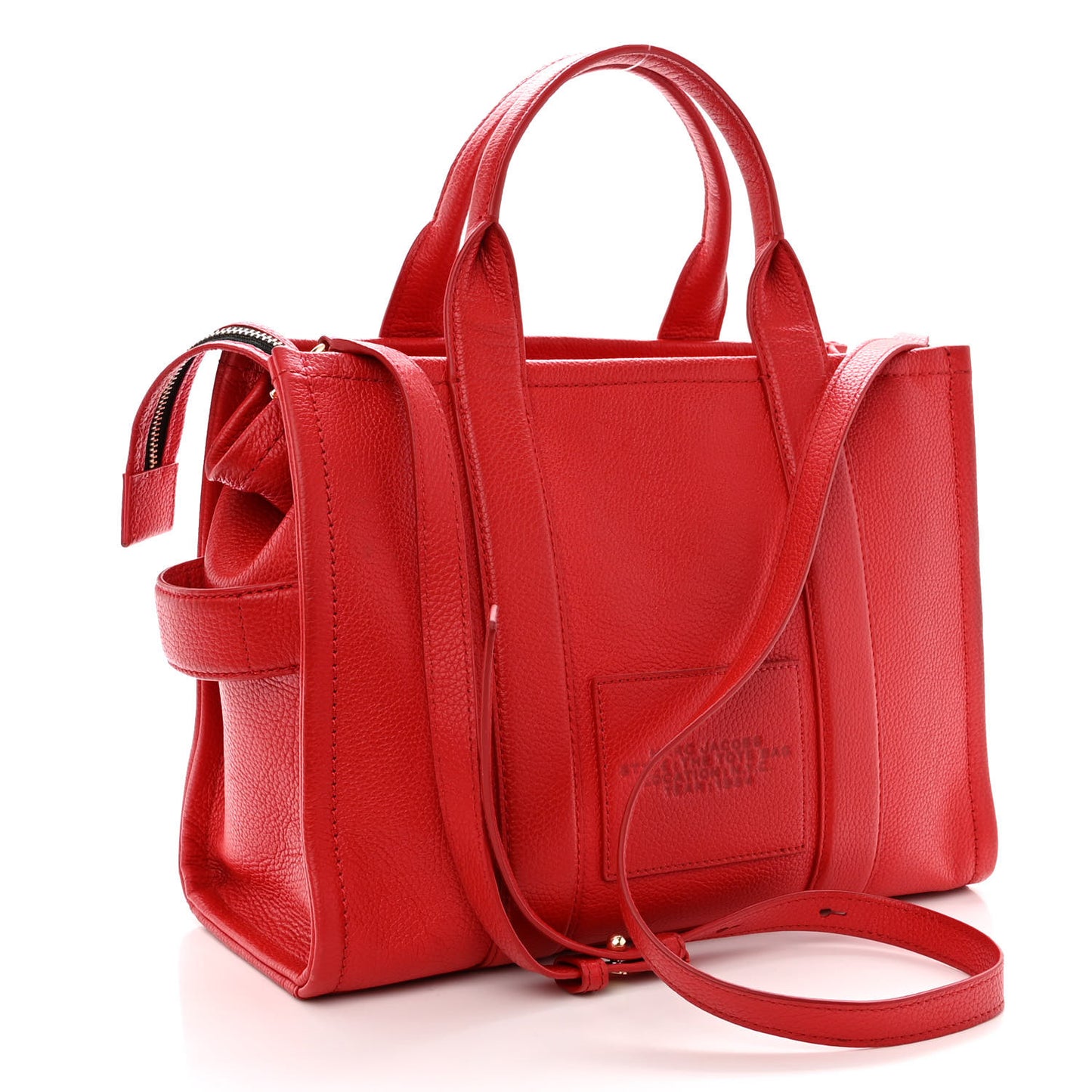 Grained Calfskin Medium The Tote Bag True Red