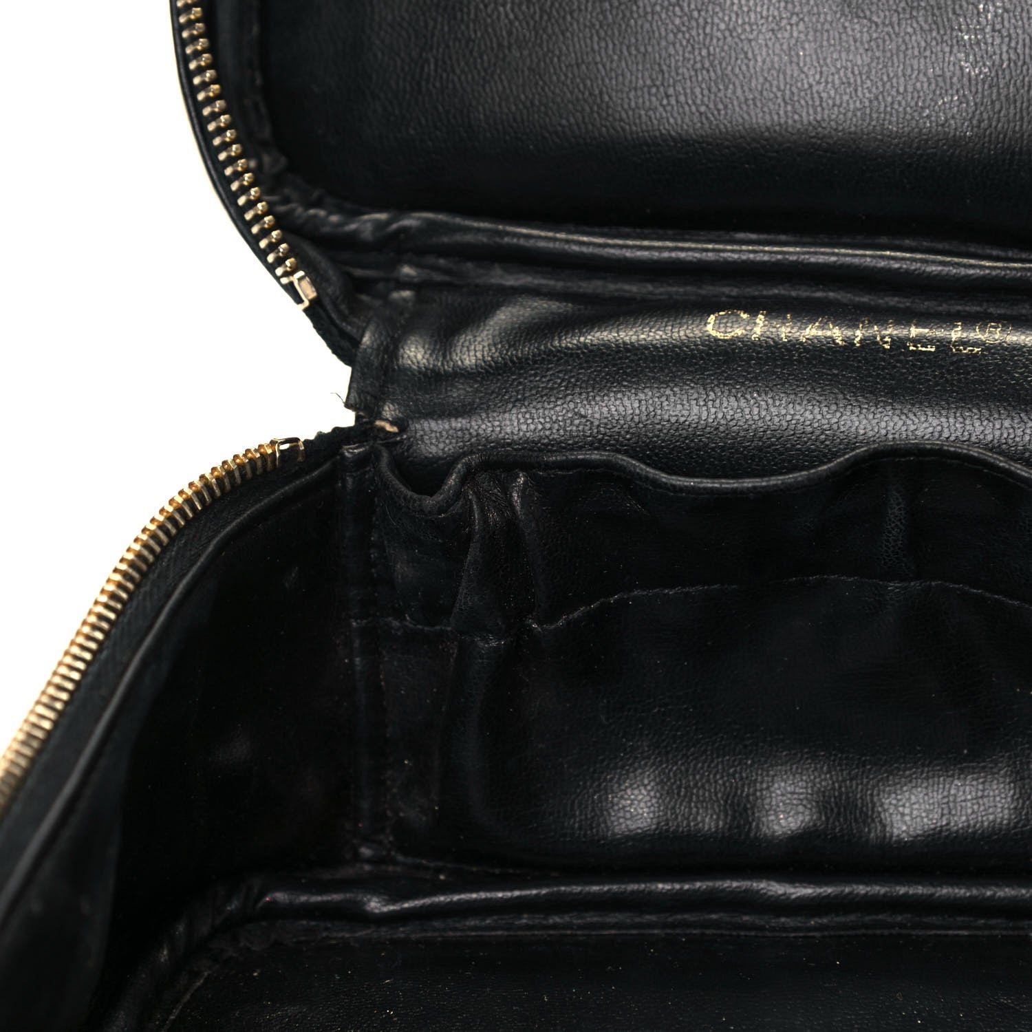 Chanel Lambskin Vanity Cosmetic Case Black 13 of 21