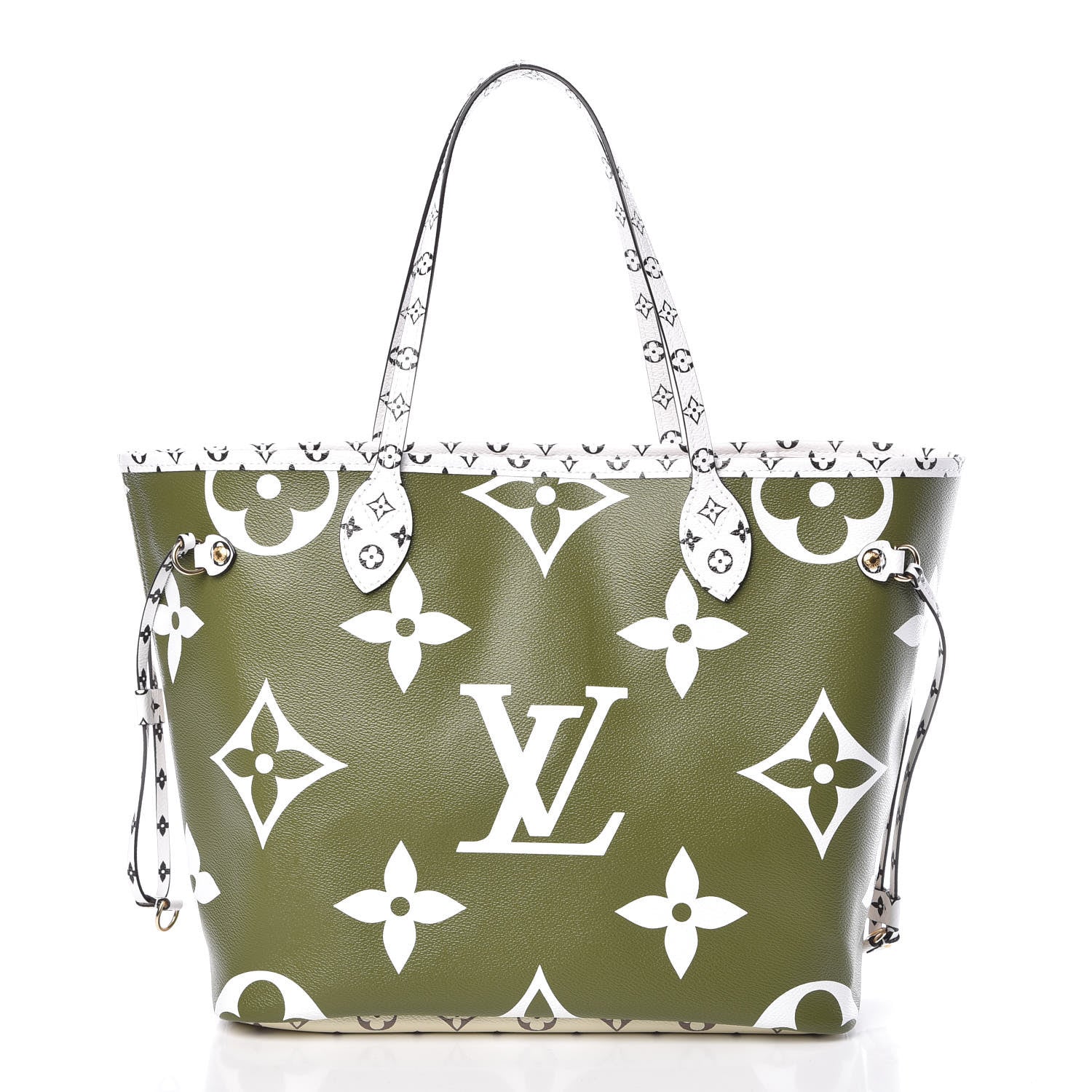 Louis Vuitton Monogram Giant Neverfull MM Kaki 3 of 10