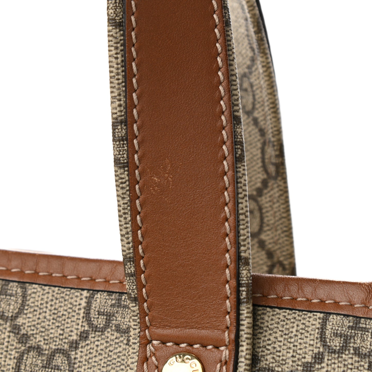 GG Plus Monogram Medium Signature Web Loop Tote Brown