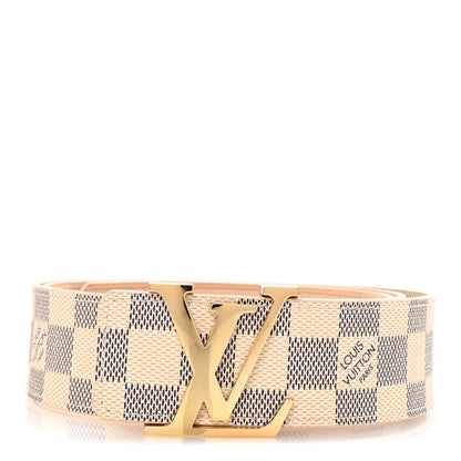 Louis Vuitton Damier Azur LV Initiales 100 40 Belt 1 of 7