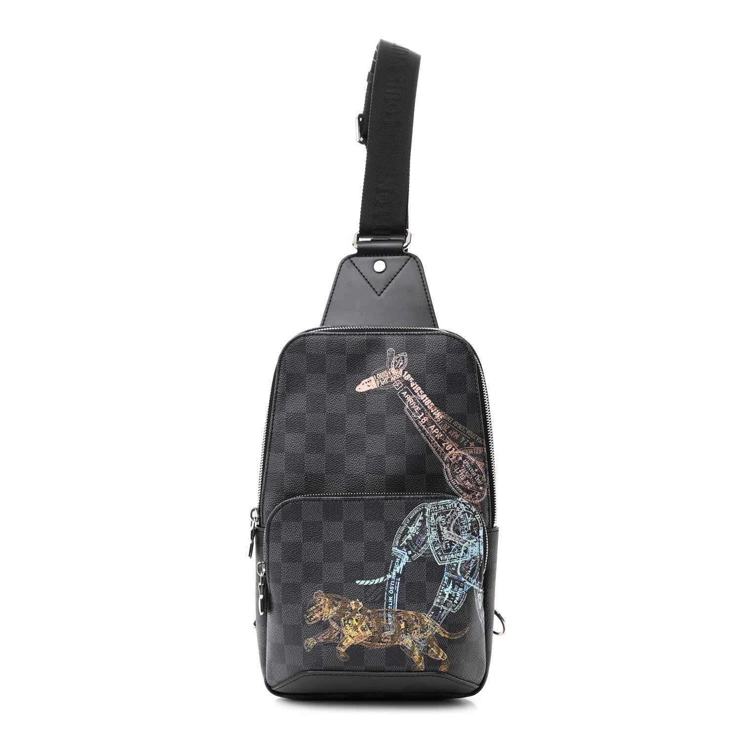 Louis Vuitton Damier Graphite Wild Animals Avenue Sling Backpack 1 of 9