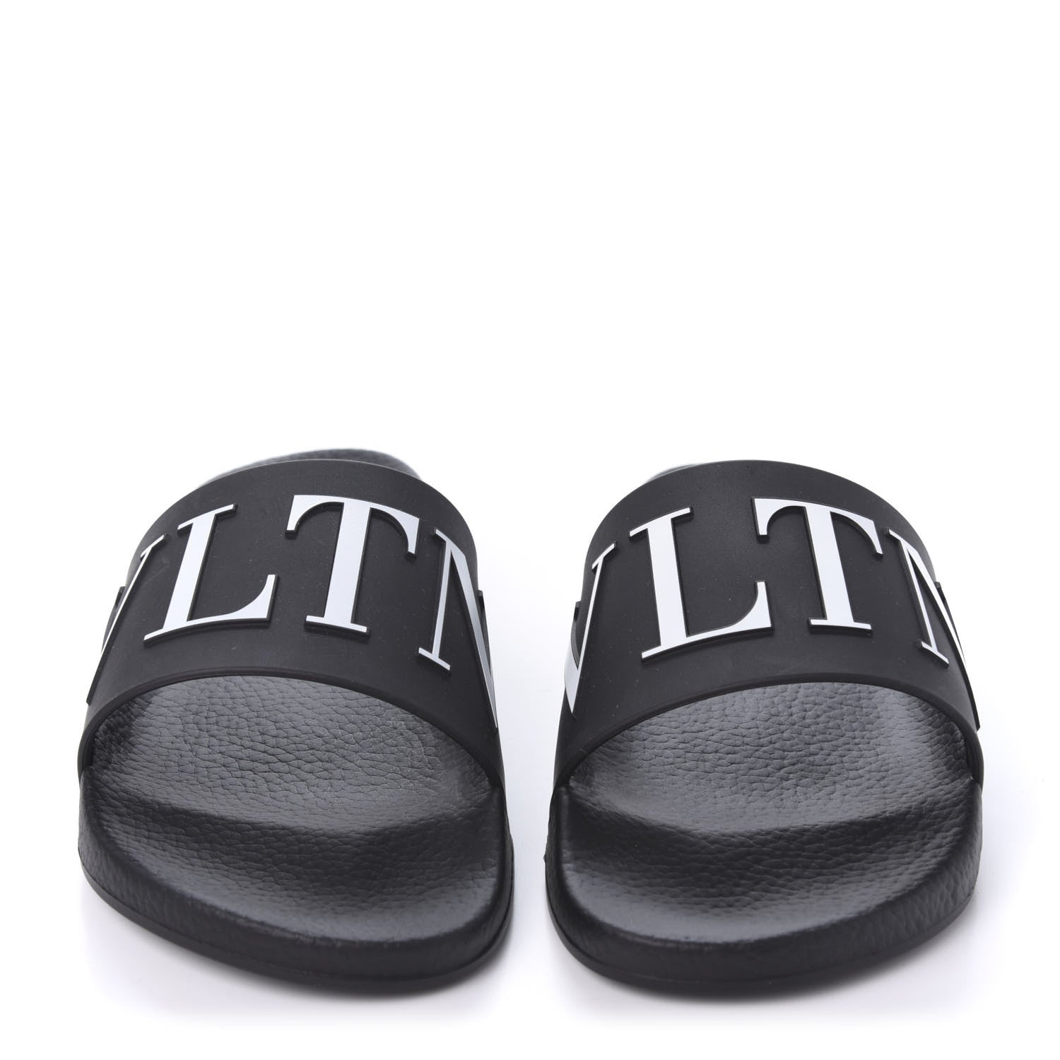 Valentino Garavani Rubber Mens VLTN Pool Slide Sandals 41 Black 2 of 8