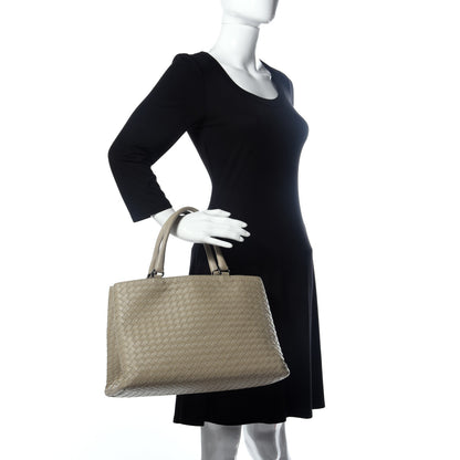 Bottega Veneta Nappa Intrecciato Milano Tote Mink 2 of 13