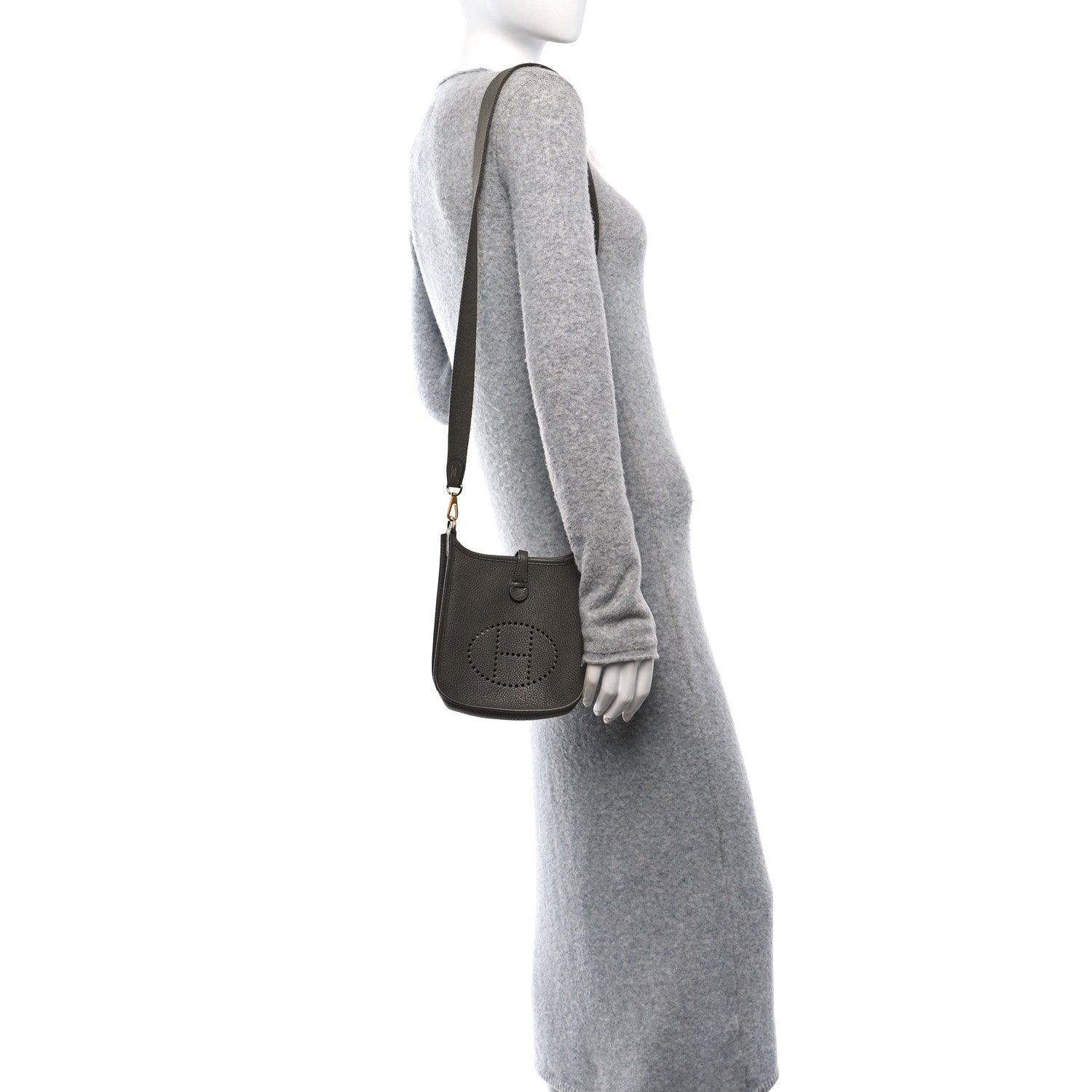 Hermes Taurillon Clemence Evelyne TPM Etain 3 of 14