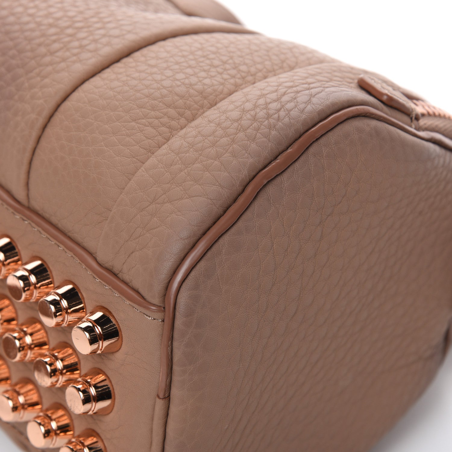 Alexander Wang Pebbled Lambskin Mini Rockie Latte Rose Gold Hardware 10 of 13