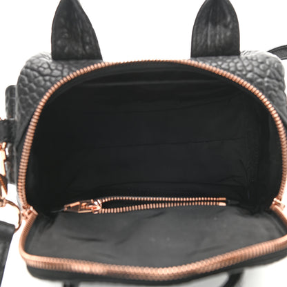Alexander Wang Pebbled Lambskin Mini Rockie Black Rose Gold Hardware 5 of 8