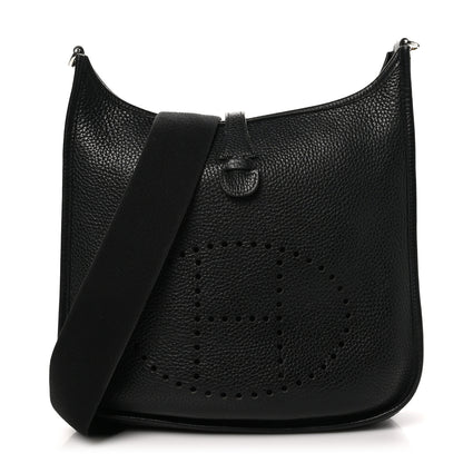 Hermes Taurillon Clemence Evelyne III PM Black 1 of 10
