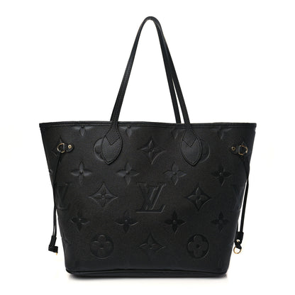 Louis Vuitton Empreinte Monogram Giant Neverfull MM Black 3 of 7