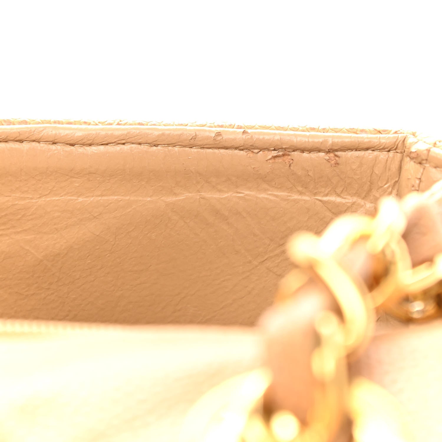 Chanel Caviar Quilted Small Single Flap Beige 11 of 13