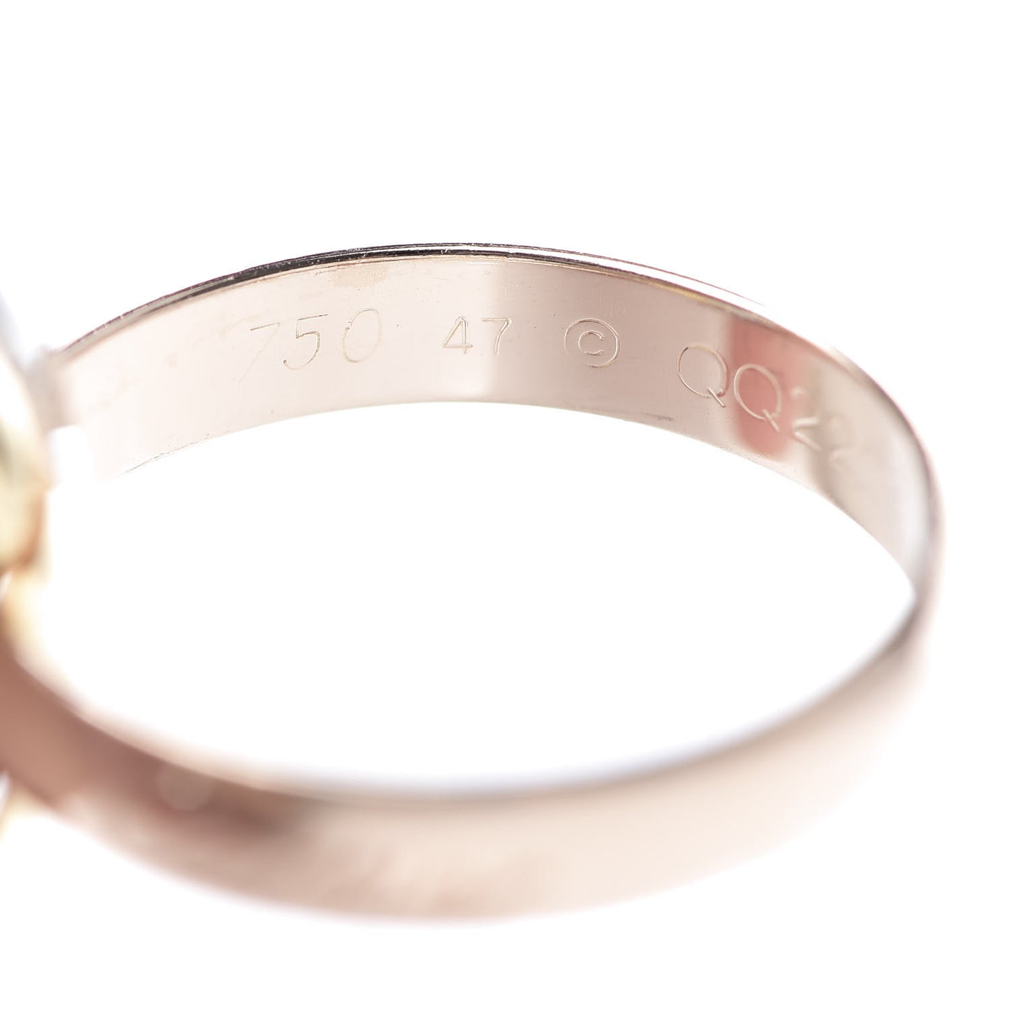 18K Pink Yellow White Gold Classic Trinity Ring 47 4