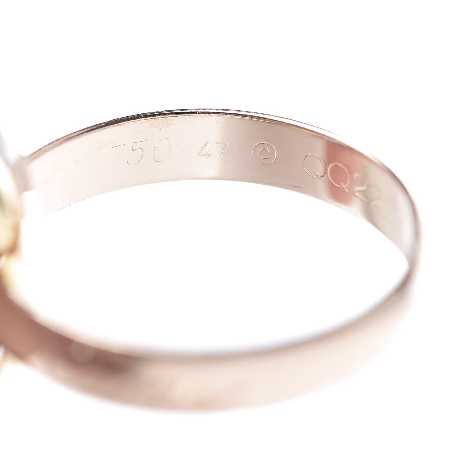 Cartier 18K Pink Yellow White Gold Classic Trinity Ring 47 4 4 of 6