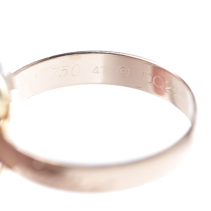 Cartier 18K Pink Yellow White Gold Classic Trinity Ring 47 4 4 of 6