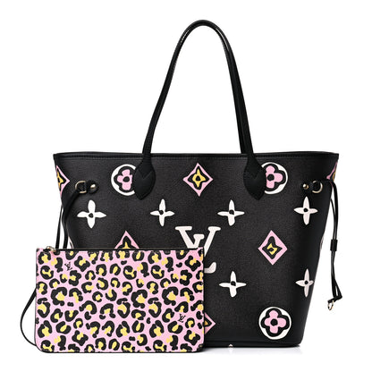 Louis Vuitton Monogram Giant Wild At Heart Neverfull MM Black 1 of 10