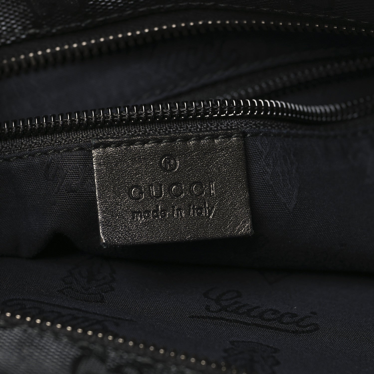 Gucci Imprime Monogram Medium Flat Messenger Bag Black 6 of 10