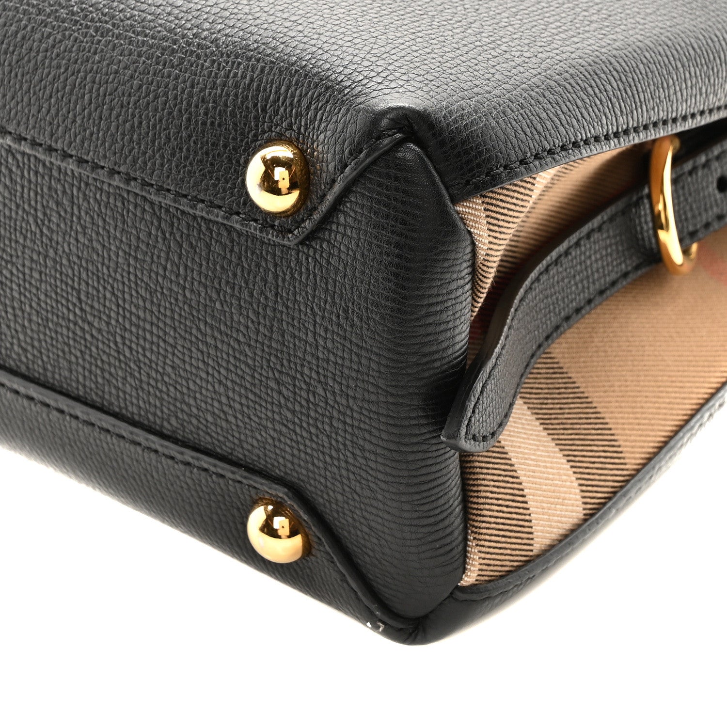 Burberry Derby Calfskin House Check Small Camberley Black 10 of 10