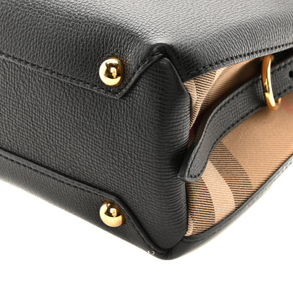 Burberry Derby Calfskin House Check Small Camberley Black 10 of 10