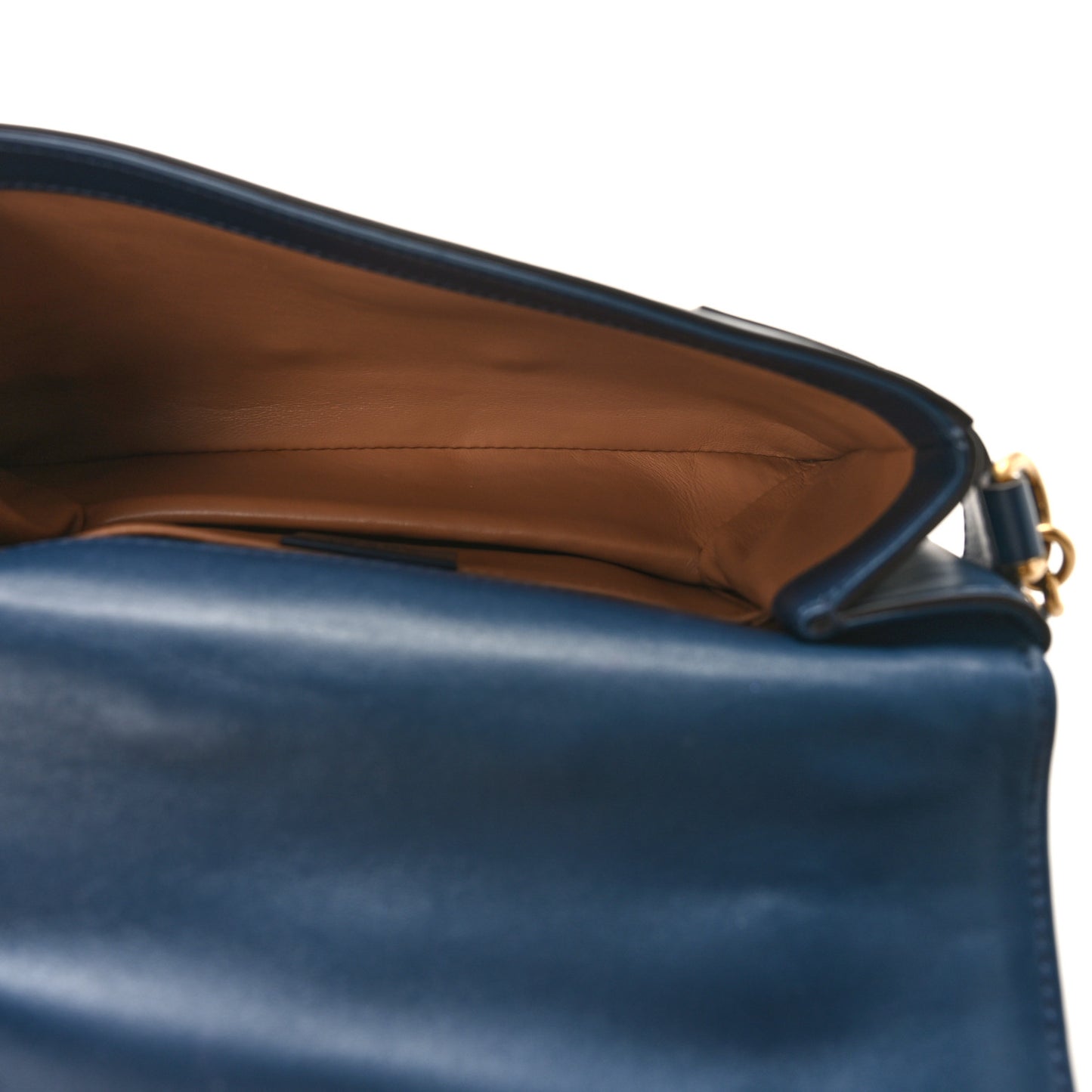 Nappa Pearl Studded Mini Queen Margaret Broadway Shoulder Bag Blue Agata