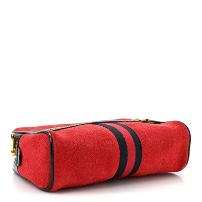 Gucci Suede Small Ophidia Belt Bag 85 34 Hibiscus Red 4 of 15